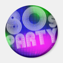 80er Party Kühlschrankmagnete