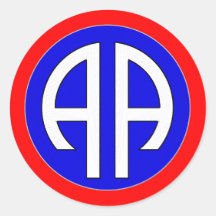 82. ZERSTREUTE ARMEE RUNDER STICKER