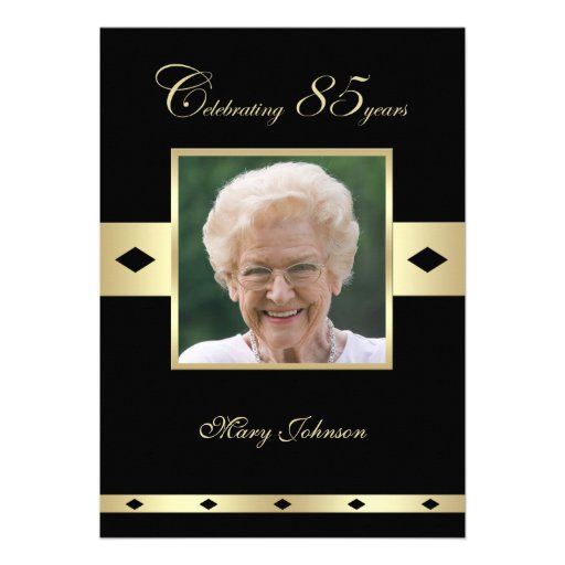 85th Geburtstags-Party Einladung -- Foto 85.