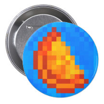 8-Bitzitrusfrucht Button