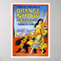 8. Nationale orange Show 1918 Posterdrucke