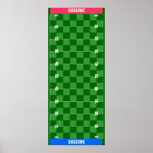 8x20 Fußball TD ETIKETTIEREN Gitter (Kühlraum-Magn Posterdrucke