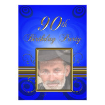 90. Geburtstags-Party Einladung