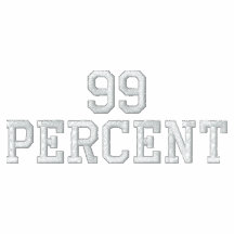 99 Prozent Besticktes Kapuzenpulli