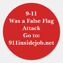 9-11 Insider-Job Runde Sticker