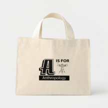 A ist für Anthropologie Tragetasche