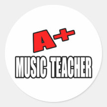 A+ Musik-Lehrer Aufkleber