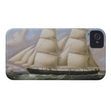 A Two Masted Schooner off Dover (oil on canvas) iPhone 4 Case