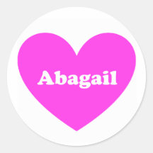 Abagail Round Stickers