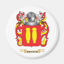 Abarca Wappen (Familienwappen) Kühlschrankmagnet