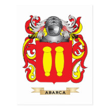 Abarca Wappen (Familienwappen) Postkarten