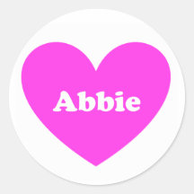 Abbie Round Sticker