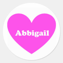 Abbigail Round Stickers