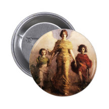 Abbott Handerson Thayer ein Jungfrau-Knopf Button