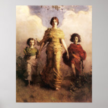 Abbott Handerson Thayer ein Jungfrau-Plakat