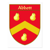 Abbott Wappen/Familienwappen postkarten