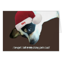 Abby dachte, dass sie Mama sah, Weihnachtsmann zu  Karte