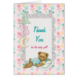 ABC-Teddybär-Babyparty danken Ihnen Karten