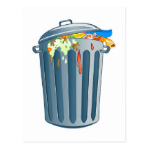 Abfall Postkarten
