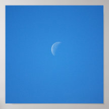 abnehmender Mond waning moon Posterdrucke