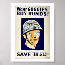 Abnutzungs-Schutzbrillen-Kauf-Bindungen retten Poster