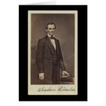 Abraham Lincoln unterzeichnete Karte 1860