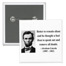 Abraham Lincoln-Zitat 15b Anstecknadel