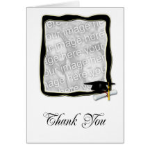 Abschluss-Foto danken Ihnen zu kardieren Grußkarten