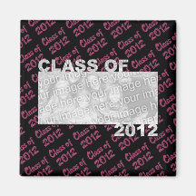 Abschluss - Klasse von 2012 - Rosa und Schwarzes Magnets
