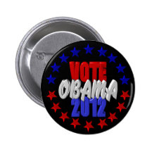 Abstimmung Obama 2012 Anstecknadel