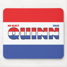 Abstimmung Quinn 2010 Wahlen rotes weißes und blau Mauspad