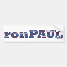 Abstimmung Ron Paul für Präsidenten Wahl 2012 Autosticker