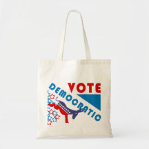 Abstimmungs-demokratische Budget-Tasche