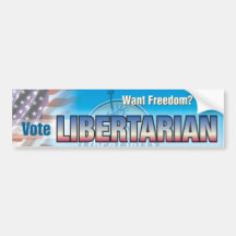 Abstimmungs-Liberalist Auto Aufkleber