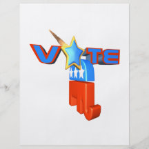 Abstimmungs-Republikaner Vollfarbige Flyer