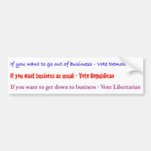 Abstimmungsliberalist Autosticker