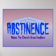 Abstinenz Posterdrucke