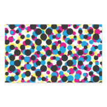 abstract CMYK halftone dot pattern, print texture aufkleber