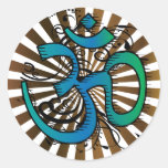 Abstract-om-4 Runder Sticker