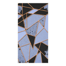Abstract shattered personalized photo card