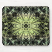 Abstrakt auf Schwarzem Mousepad