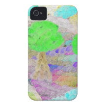 Abstrakt Bäume Case-Mate iPhone 4 Hülle