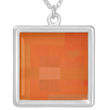Abstrakte Art in der Orange Amuletten