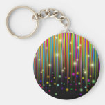 Abstrakte Farblichter u. Streifen Keychain Schlüsselbänder