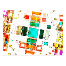 Abstrakte geometrische Kunst Postkarte