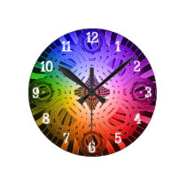 Abstrakte Kreise: Wanduhr wanduhren