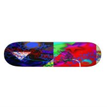 Abstrakte Kunstskateboard-Plattform Personalisierte Skatedecks