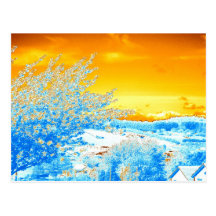 Abstrakte Landschaft Postkarte