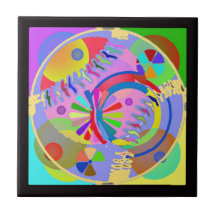 Abstrakte Palette von Farben Fliese