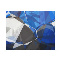 Abstrakte Polygone 251 Gespannter Galerie Druck